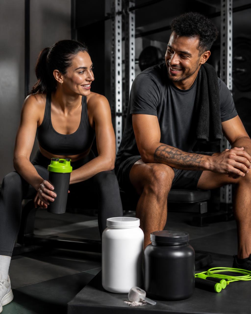 Two athletes recovering with Activ Era sports nutrition
