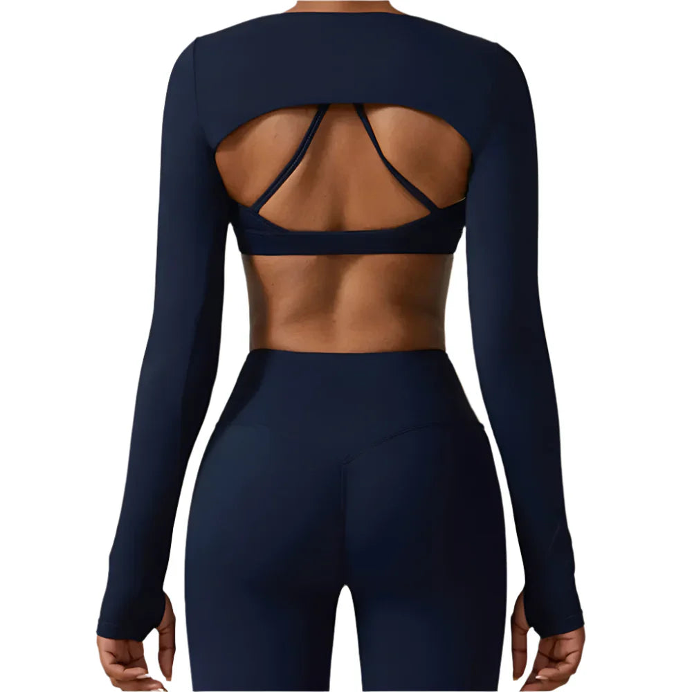Activ Era Luxe Performance Shawl Crop Top