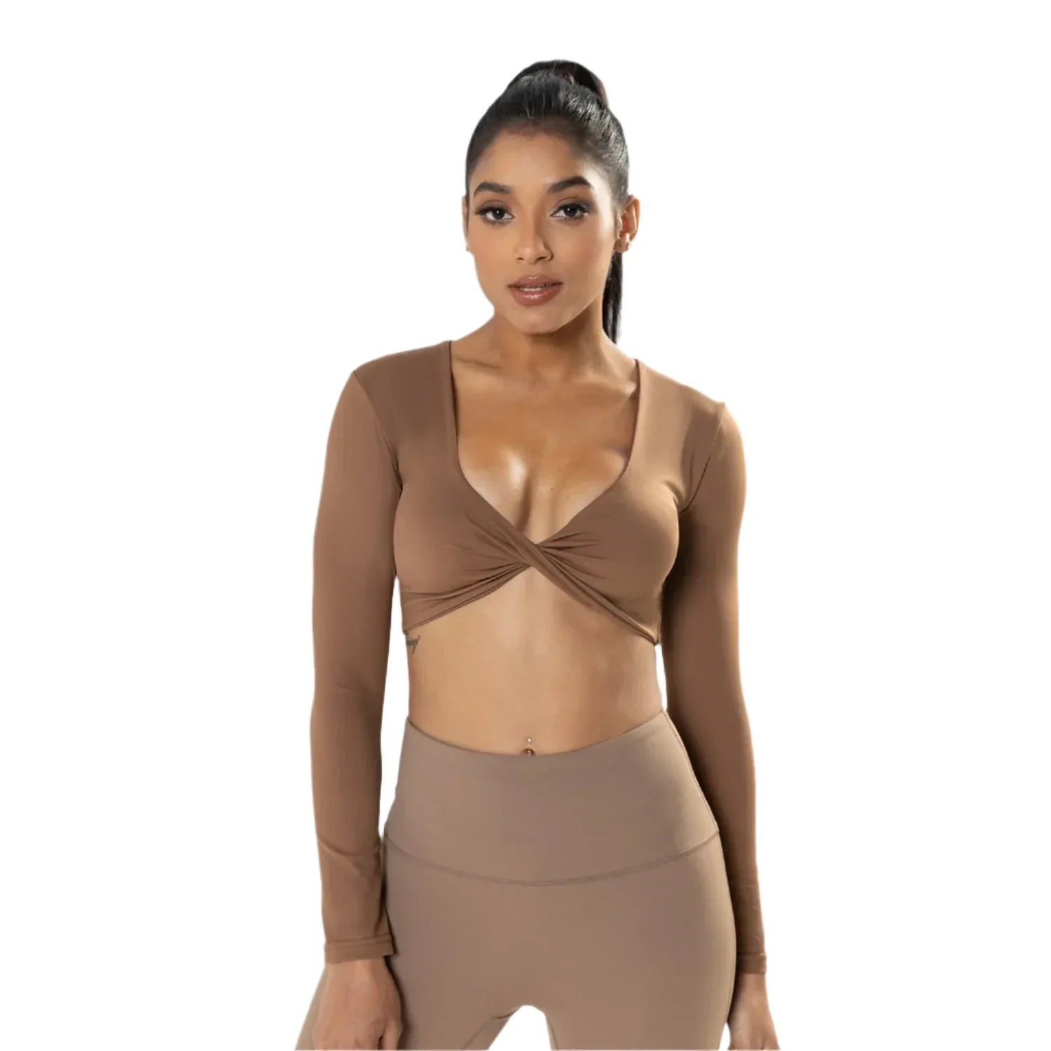 Activ Era Long Sleeve Push-Up Active Crop Top