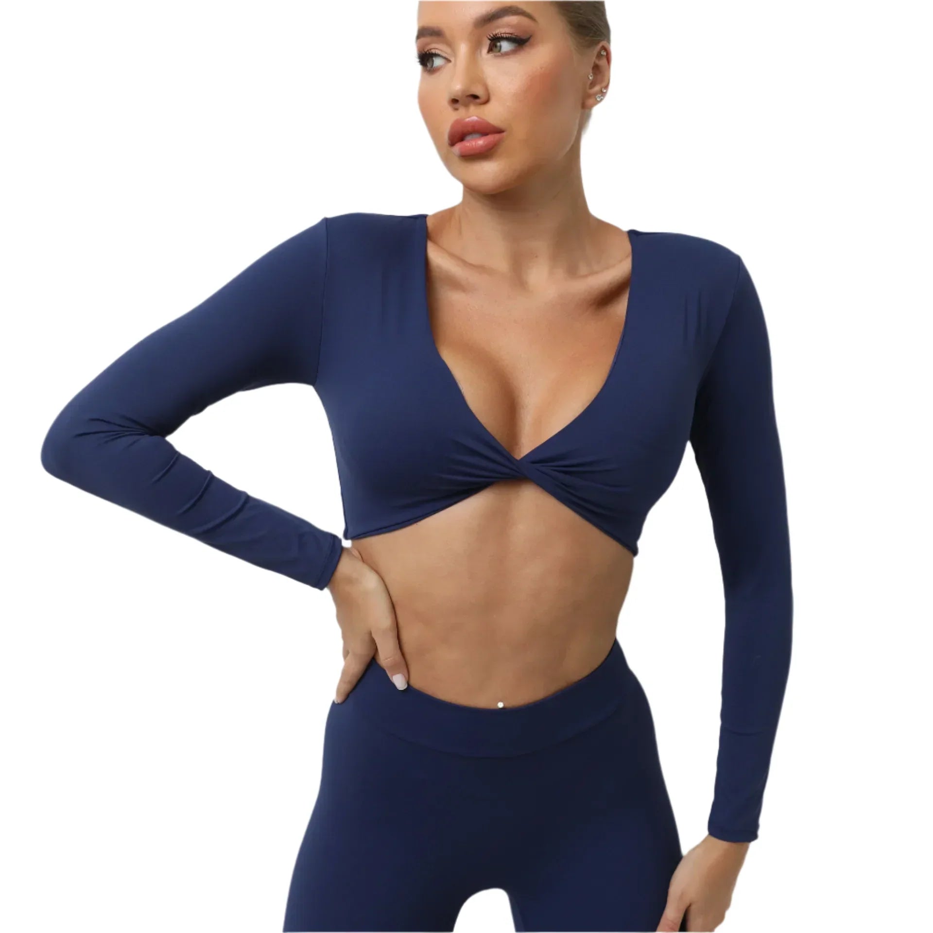 Activ Era Long Sleeve Push-Up Active Crop Top