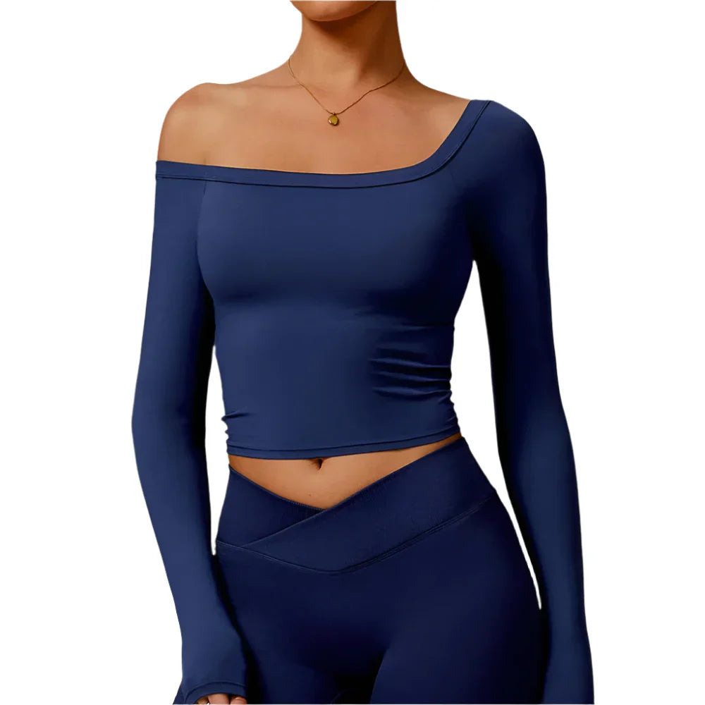 Activ Era Women's Dynamic Long Sleeve Yoga Crop Top