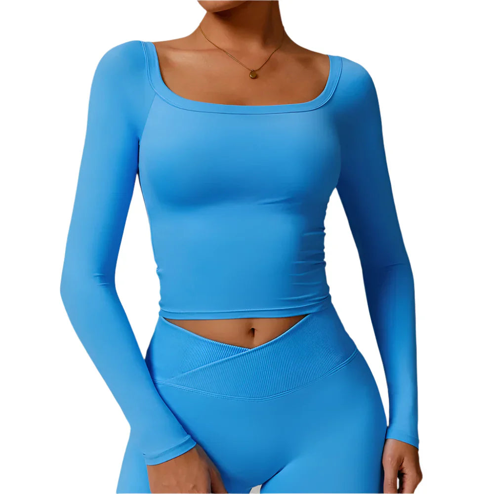 Activ Era Women's Dynamic Long Sleeve Yoga Crop Top
