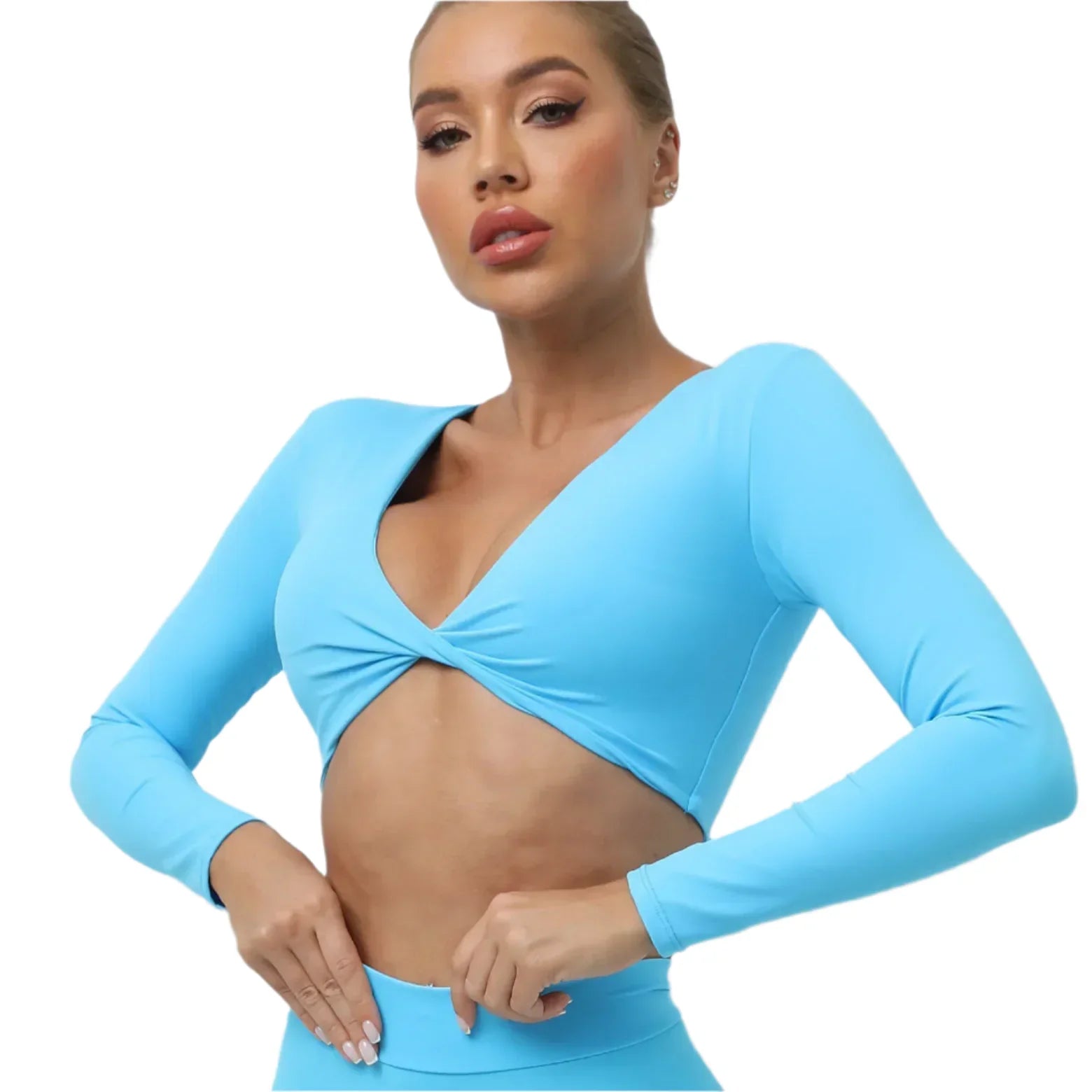 Activ Era Long Sleeve Push-Up Active Crop Top