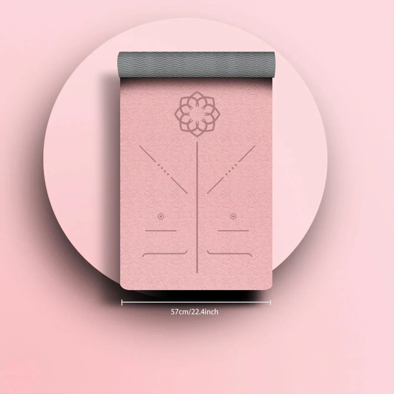 Eco-Friendly TPE Pilates Mat with Strap - Non-Slip, Professional Quality