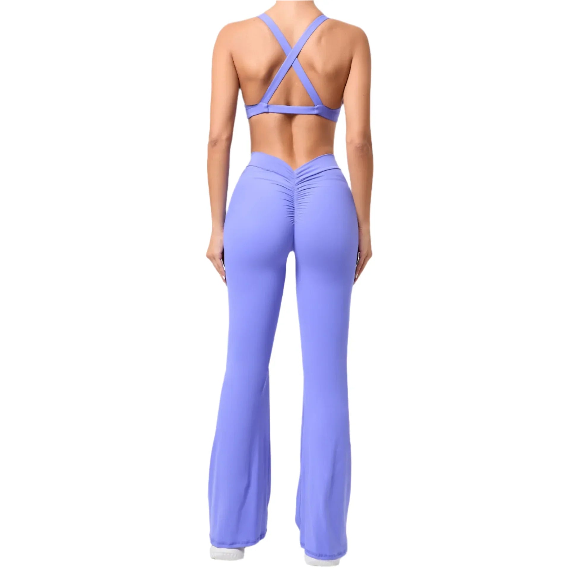 Activ Era Vibrant Rose Red Flared Jumpsuit Set