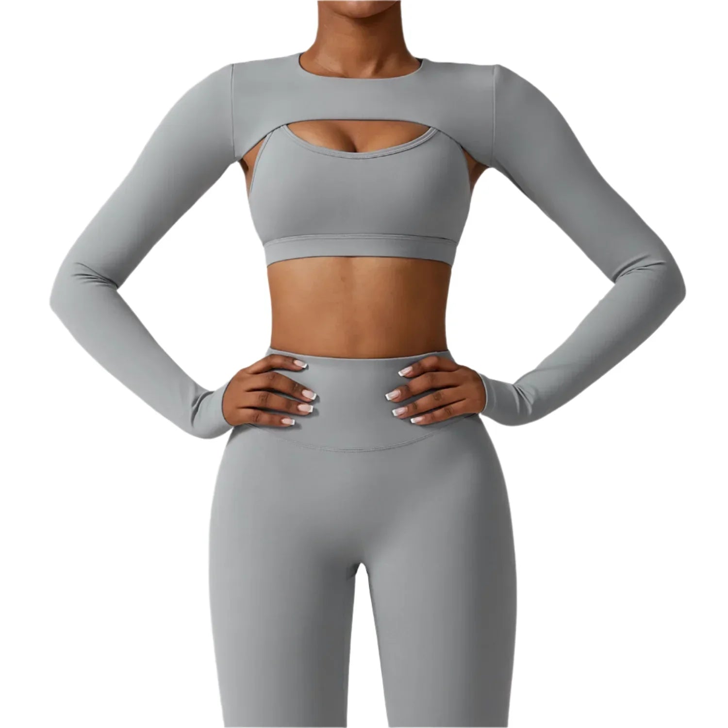 Activ Era Luxe Performance Shawl Crop Top