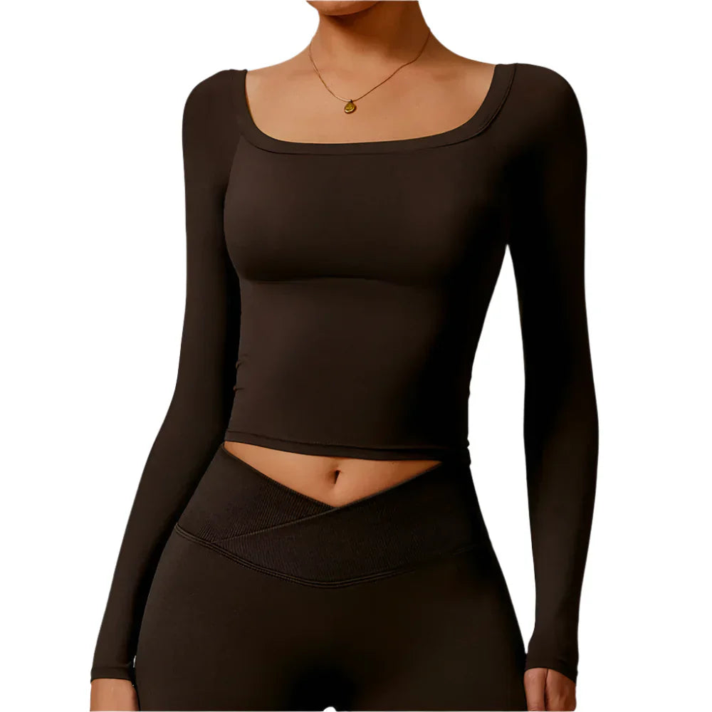 Activ Era Women's Dynamic Long Sleeve Yoga Crop Top