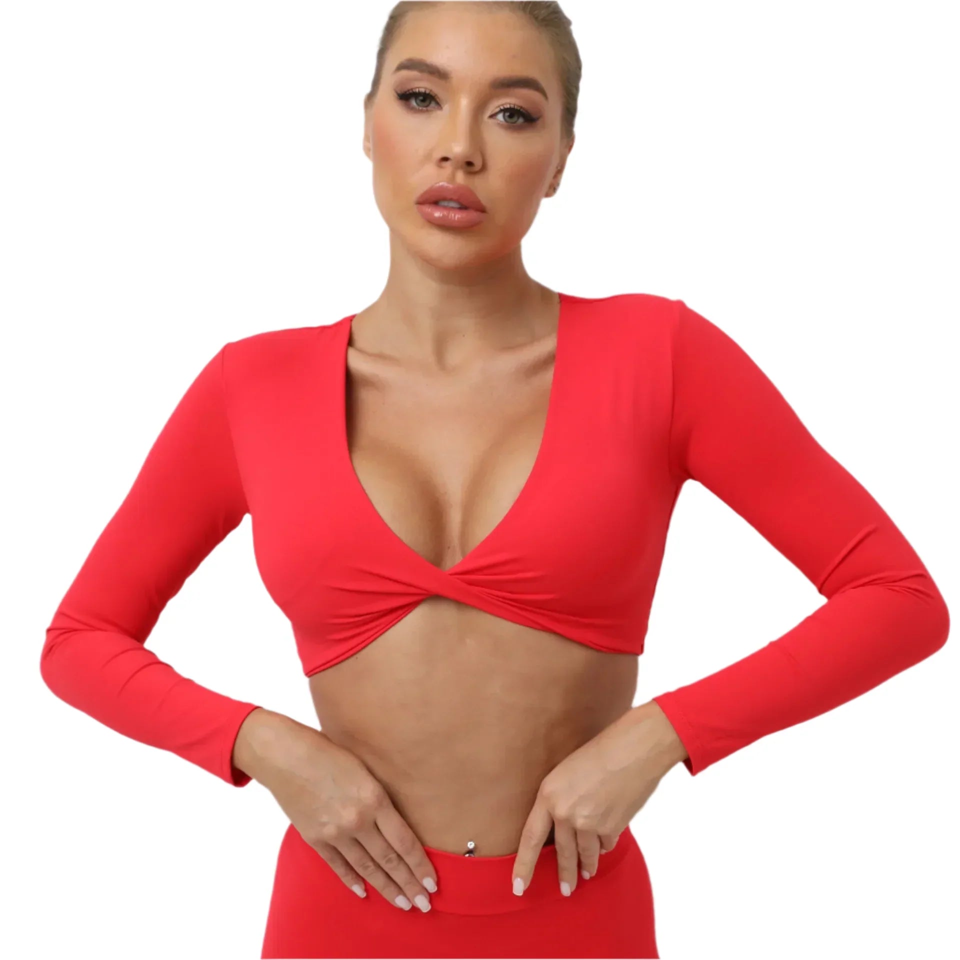 Activ Era Long Sleeve Push-Up Active Crop Top