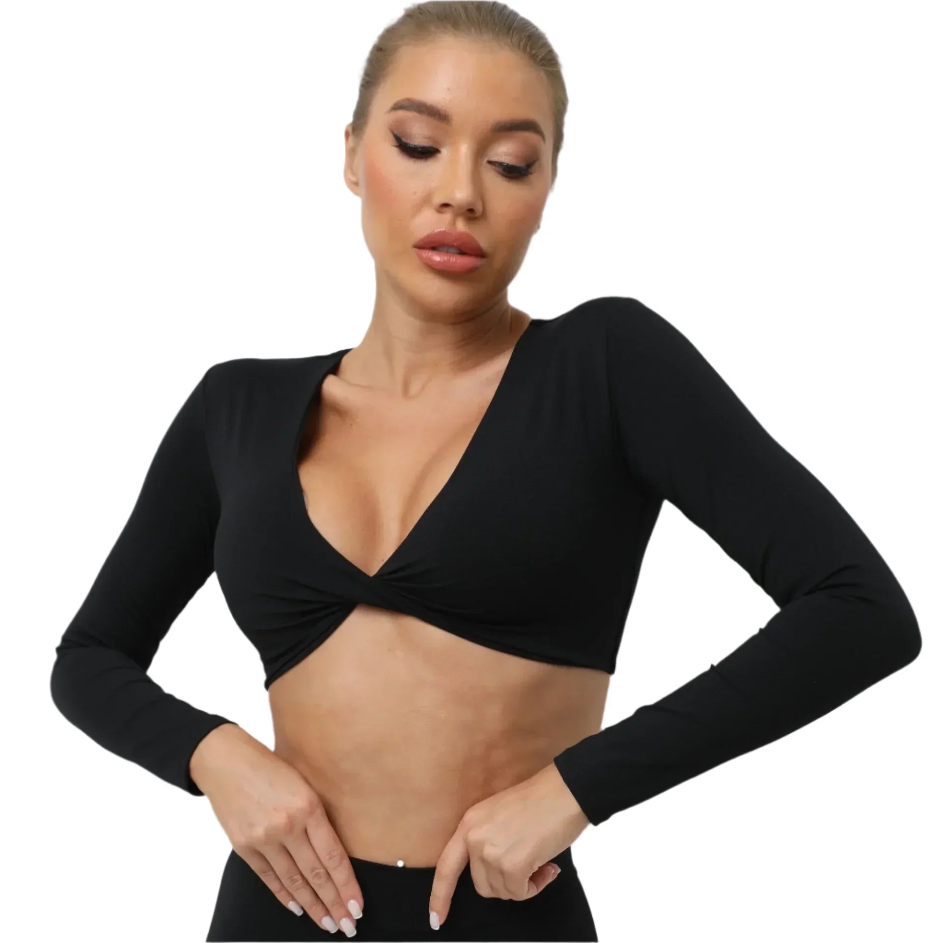 Activ Era Long Sleeve Push-Up Active Crop Top