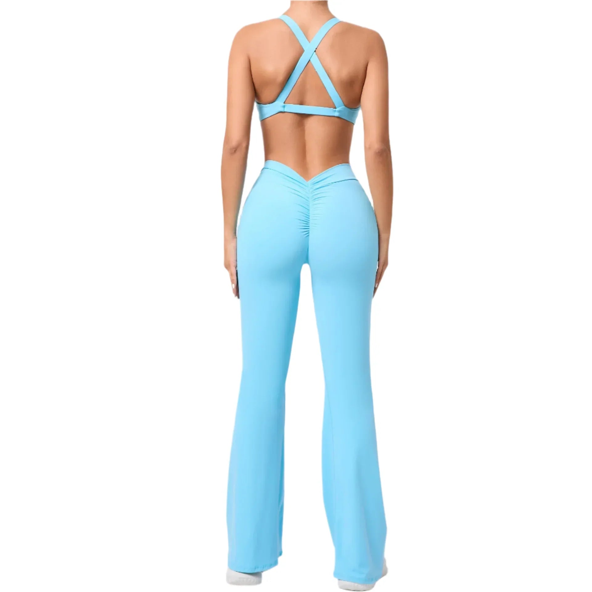 Activ Era Vibrant Rose Red Flared Jumpsuit Set