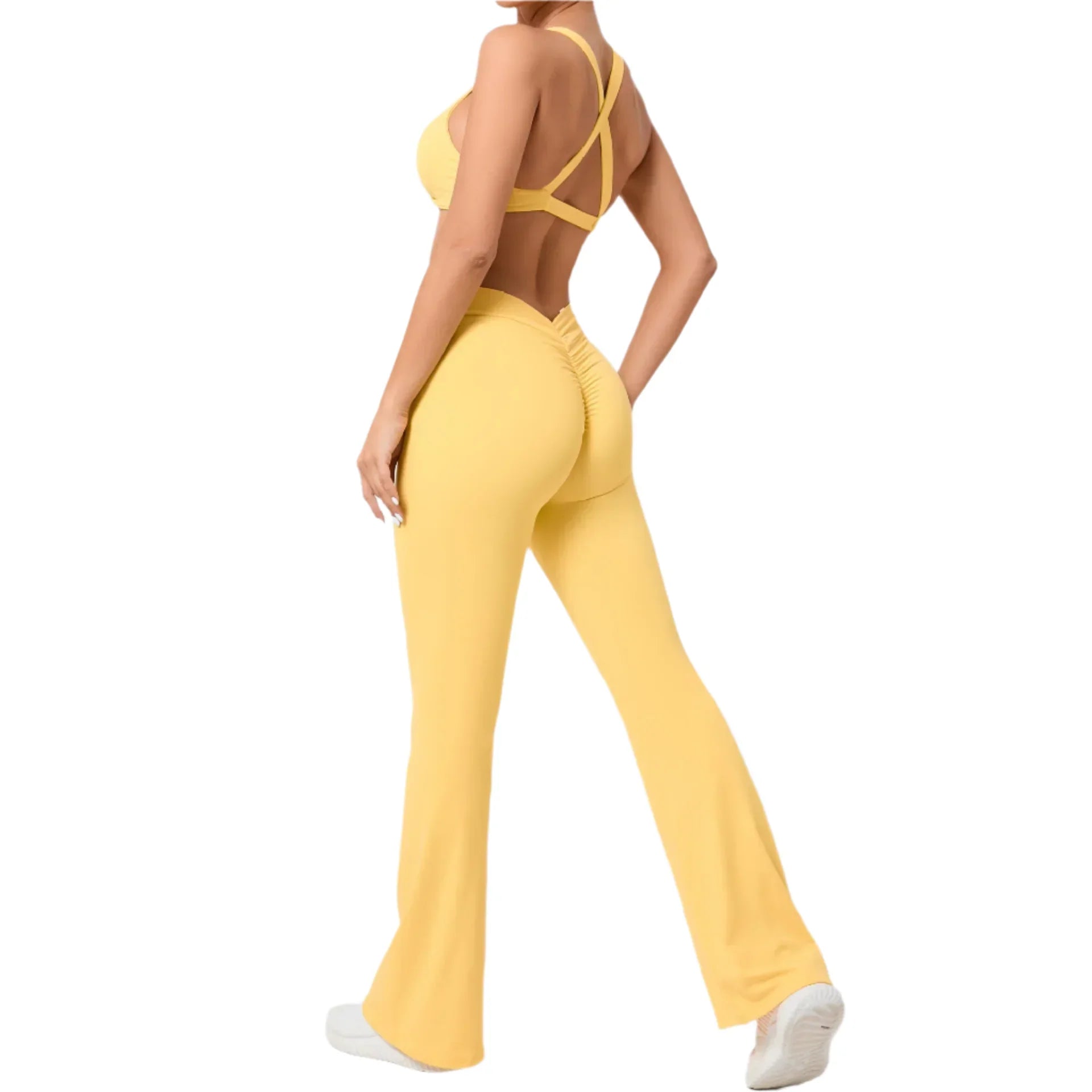 Activ Era Vibrant Rose Red Flared Jumpsuit Set