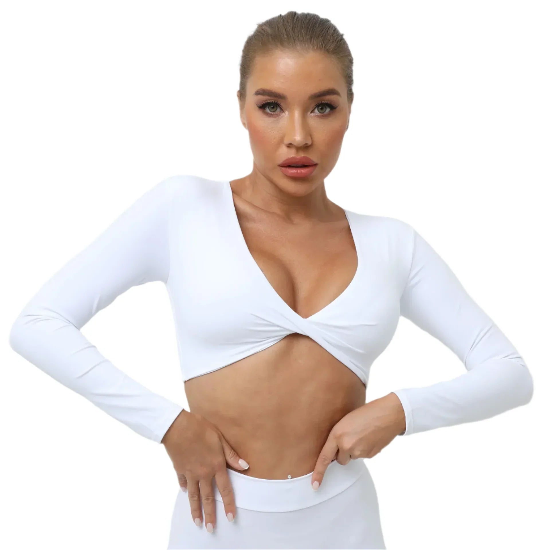 Activ Era Long Sleeve Push-Up Active Crop Top